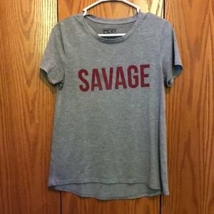 Savage light grey tee